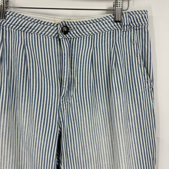 We The Free Women's Striped Pants size 26 Straight Legs Cotton - Picture 2 of 8